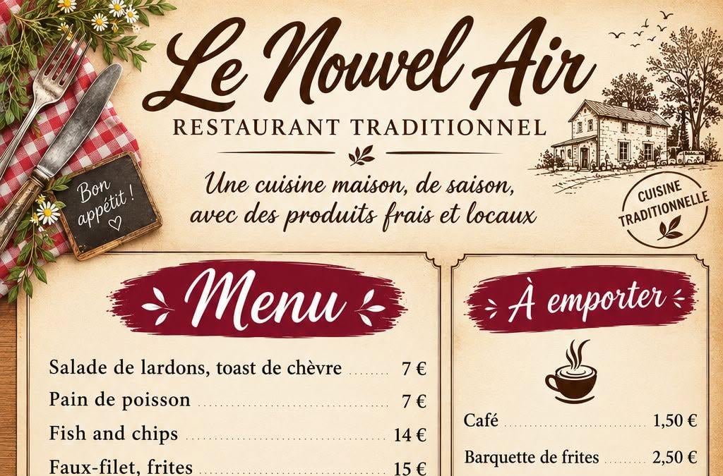 Menu foire aux puce 2026