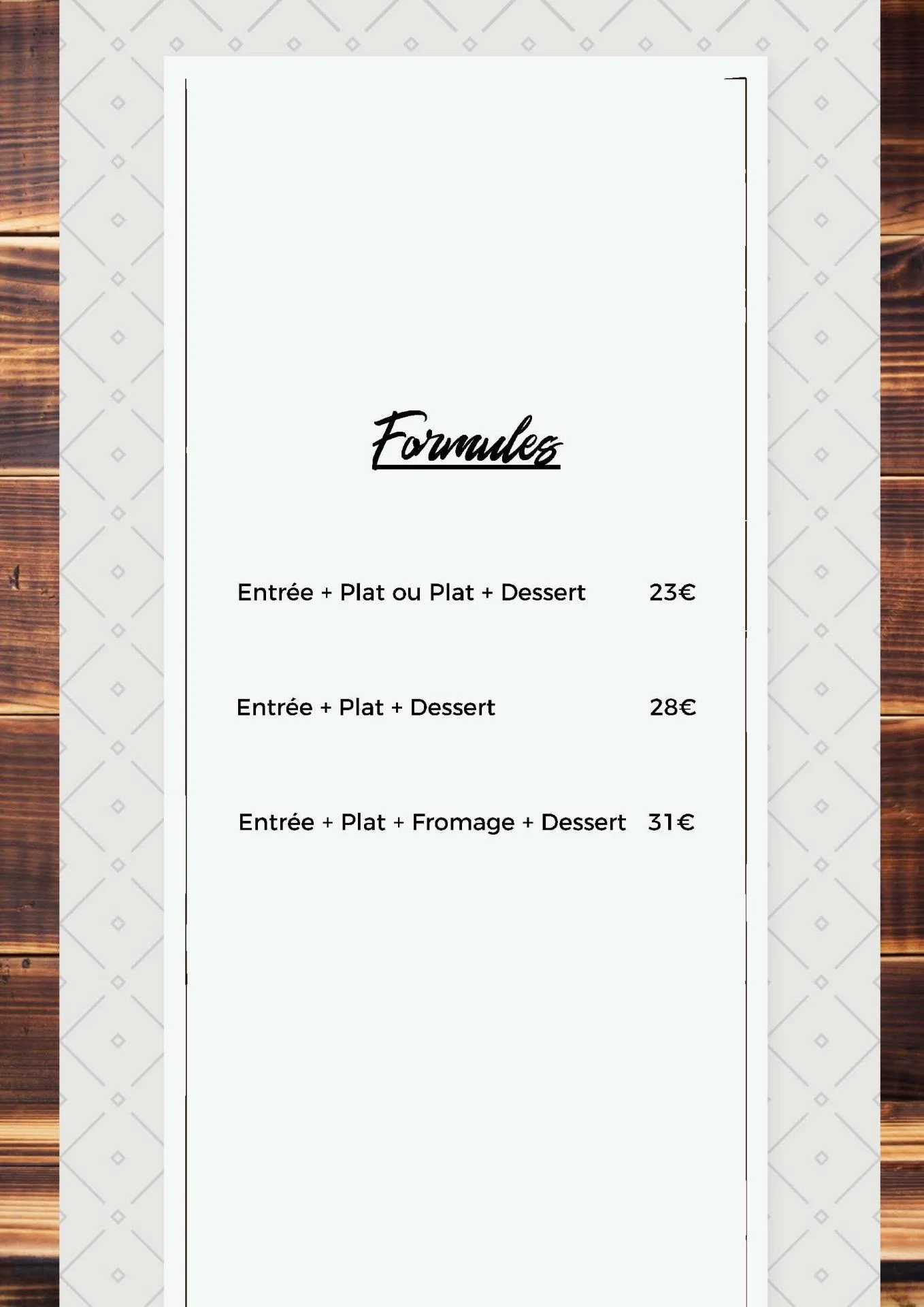 Menus page 5